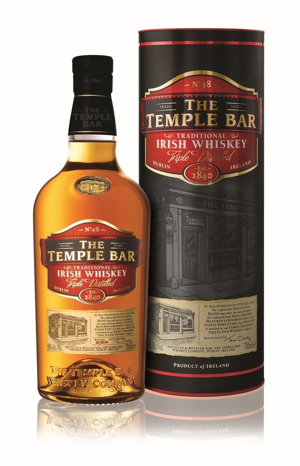 The Temple Bar Traditional Irish Whiskey 1,0 l