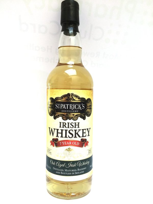 St Patrick`s 7 Jahre Irish Whiskey 0,7 l