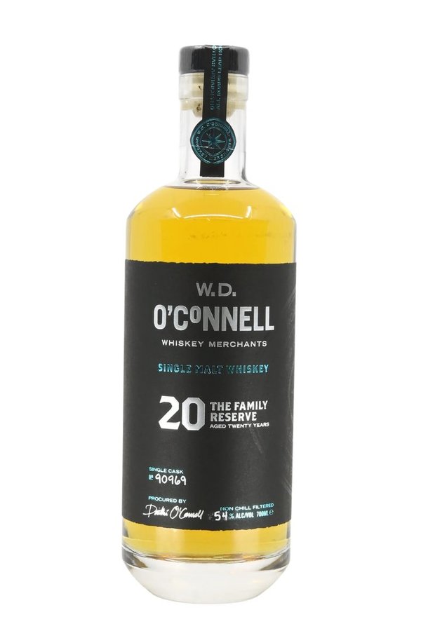 W.D. O'Connell Family Reserve - 20 Jahre Rum Cask Single Malt Whiskey 0,7 l