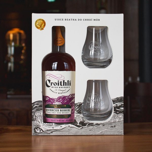 Croithli Coillin Darach Robur Irish Whiskey Geschenkset 0,7 l